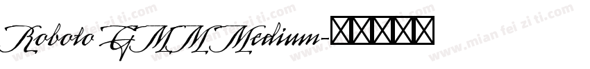 Roboto GMM Medium字体转换